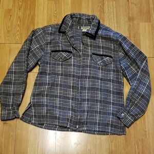 BCI Clothing Plaid zip up jacket sz medium